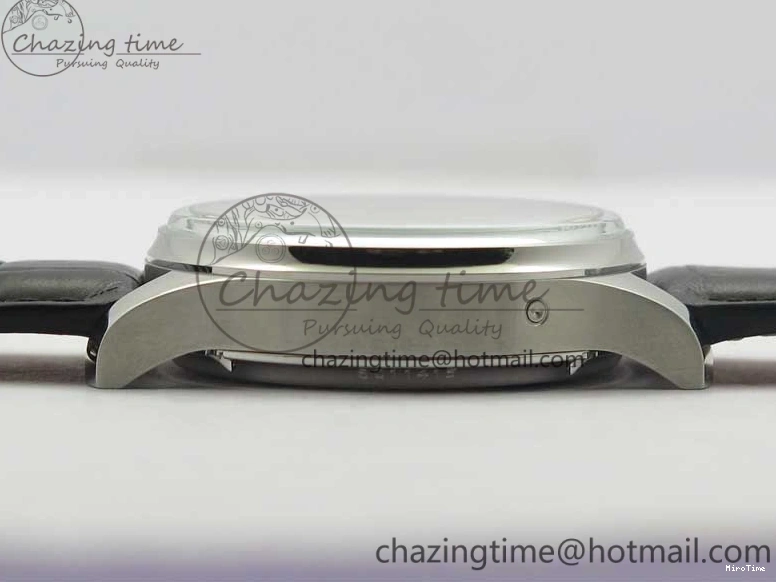 MIROTIME 0216 Portugieser Perpetual Calendar IW503301 V9F 1:1 Best Edition Silver Dial on Black Leather Strap A EyeCatching 7116